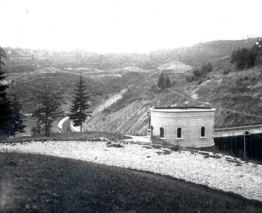 Historic 1894 photo of WA Park Reservoir 3